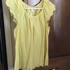 Yellow flirty top
